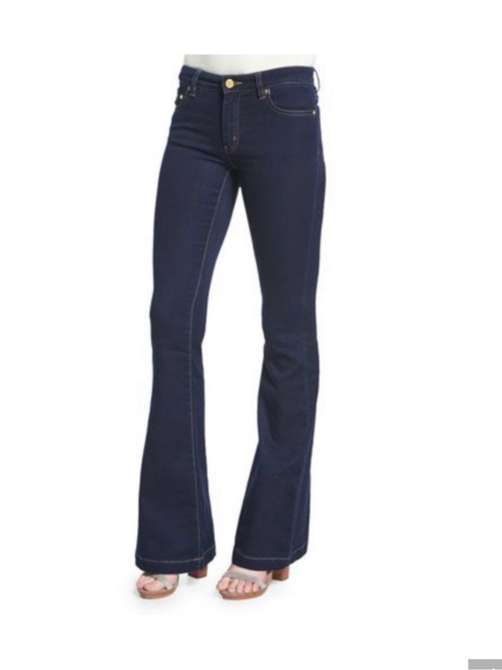 Michael Kors Indigo Dark Flare Jeans